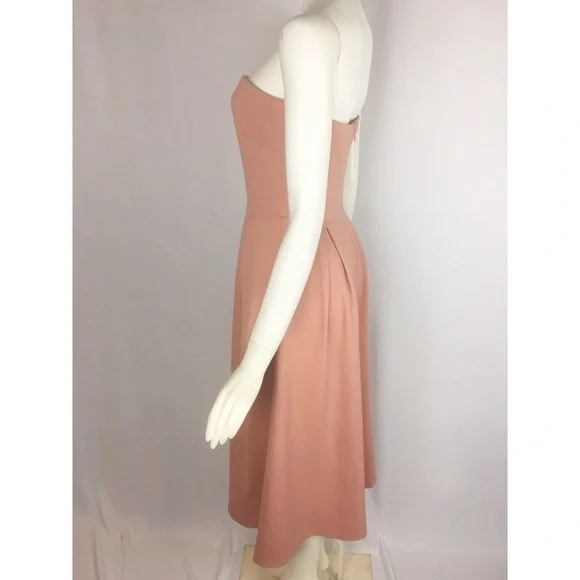 NWT Charles Henry Blush Peach Strapless Mini Dress Size Small - Picture 4 of 8